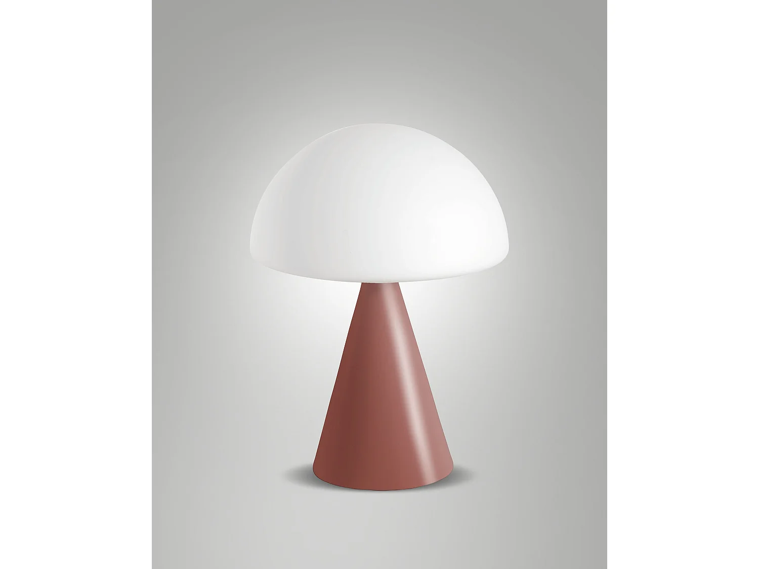 Lampa stołowa LED Blip 7W ze sterowaniem dotykowym i technologią CCT 2700K-4000K, metalowa rama i szkło dmuchane, kolor czerwony - Blip