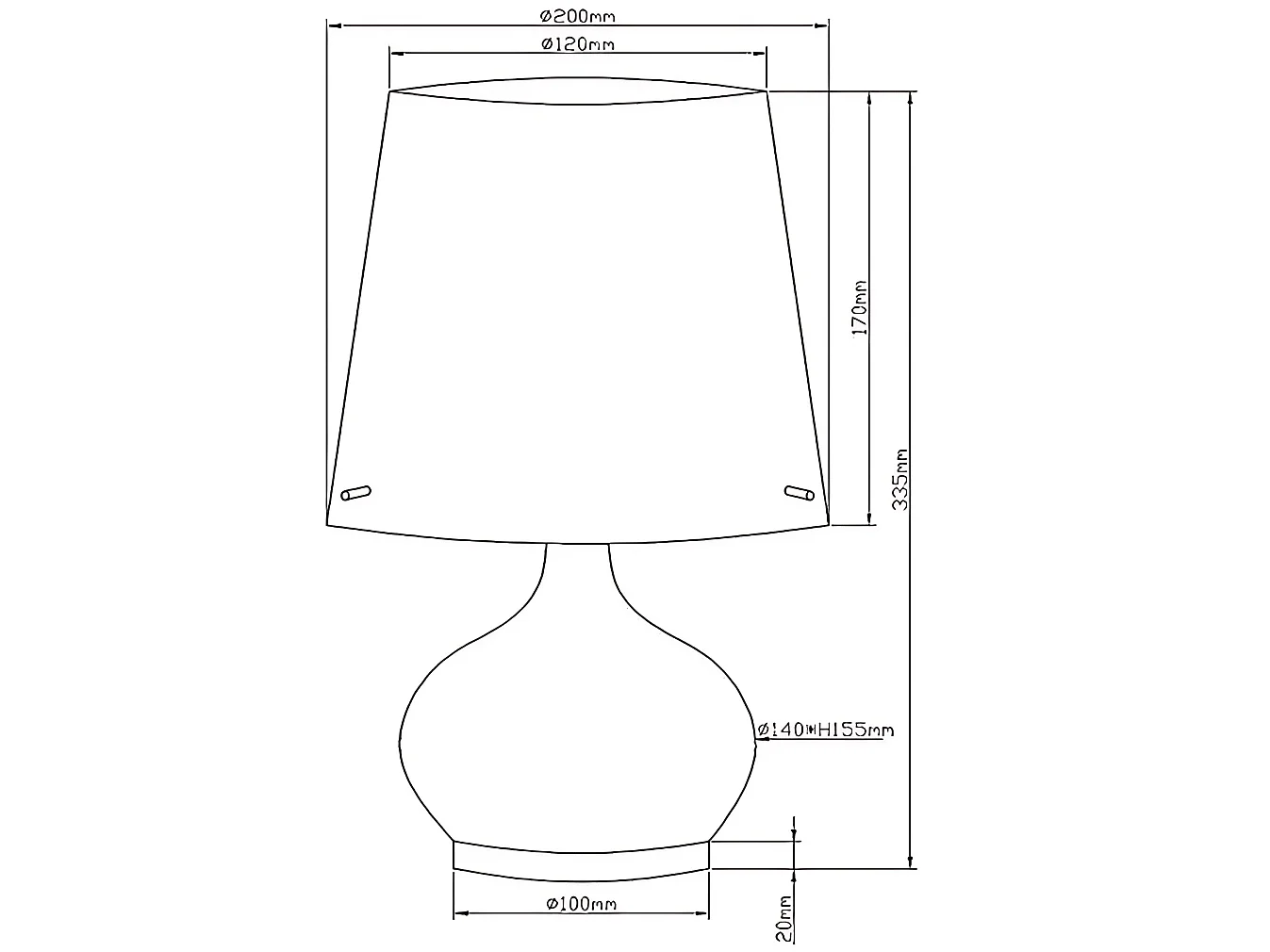 Lampa stołowa Ade z metalu i białego szkła dmuchanego, elegancki design z podwójnym przełącznikiem, gniazdo G9 i E14, 230 V, kod 2533-34-102