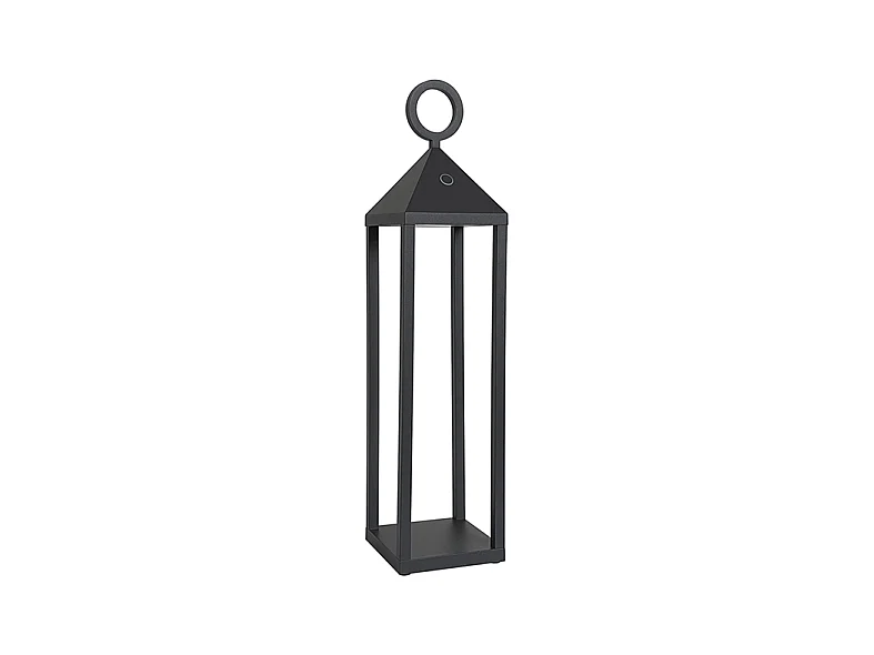 PICNIC Draagbare LED-tafellamp 2,2W IP54 2700K CRI85 43cm - Antraciet - Rossini Group - Gegoten aluminium ontwerp