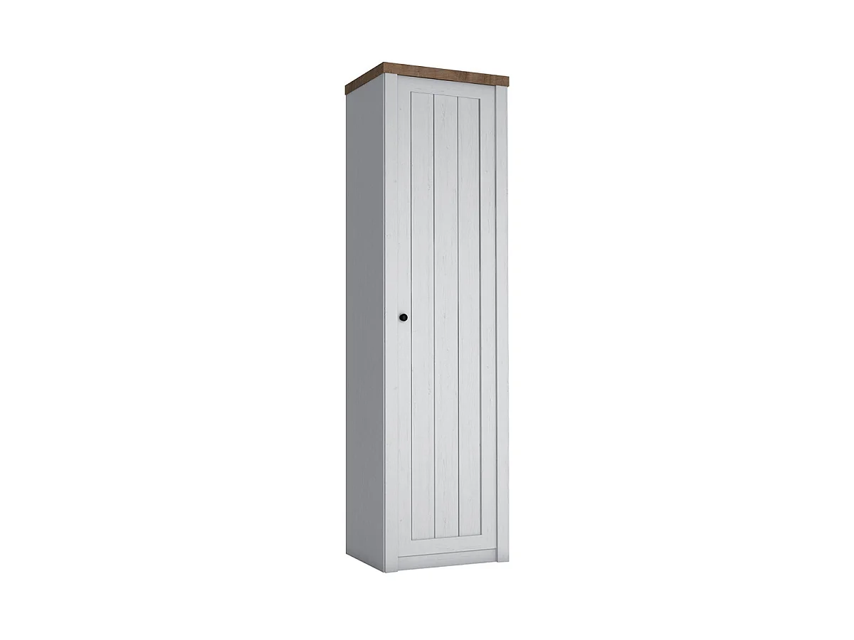 Schrank 1-türig Léandre Weiß und Holz