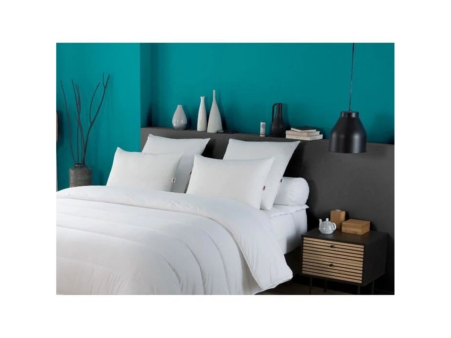 2 oreillers tendance 50 x 70 cm polyester