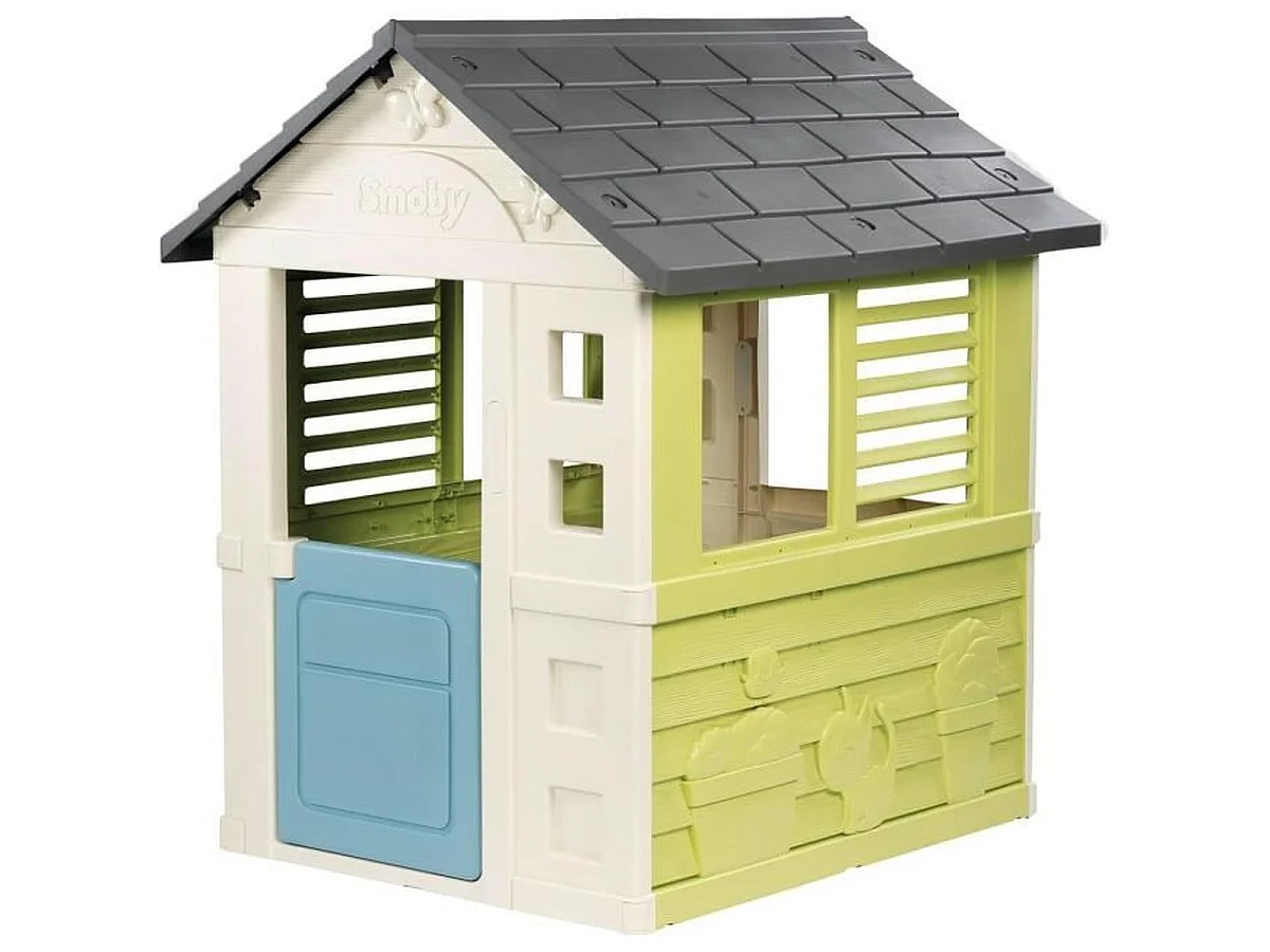 SMOBY Jolie Maison - Maisonnette de Jardin en Plastique pour Enfants, 2+ ans