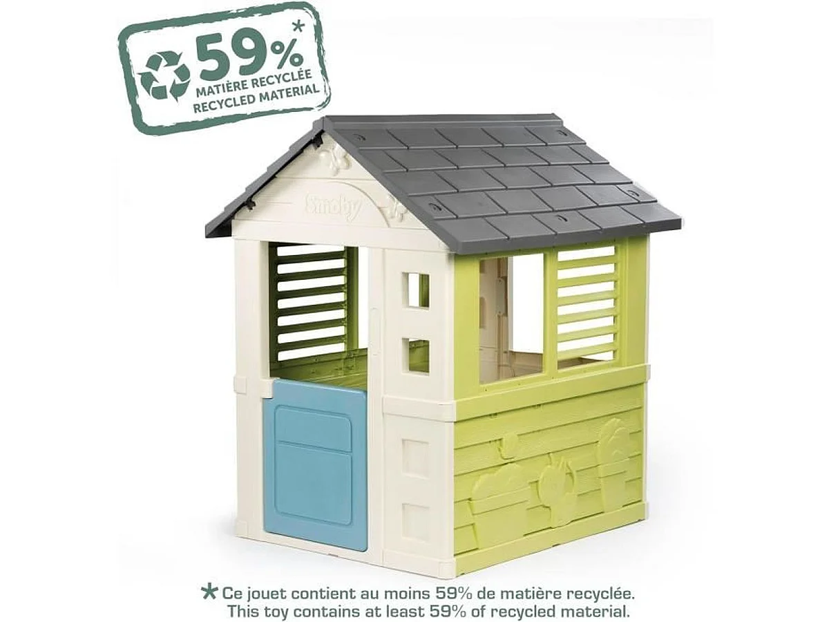SMOBY Jolie Maison - Maisonnette de Jardin en Plastique pour Enfants, 2+ ans