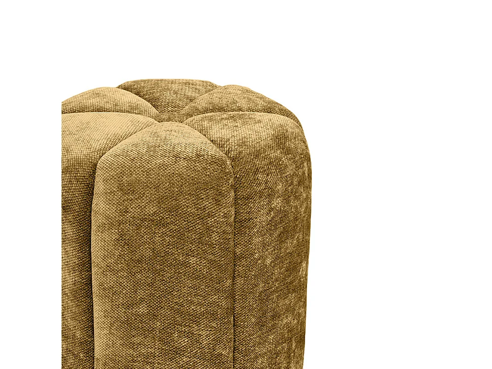 Flower - Pouf rond en tissu ø38cm - Bronze