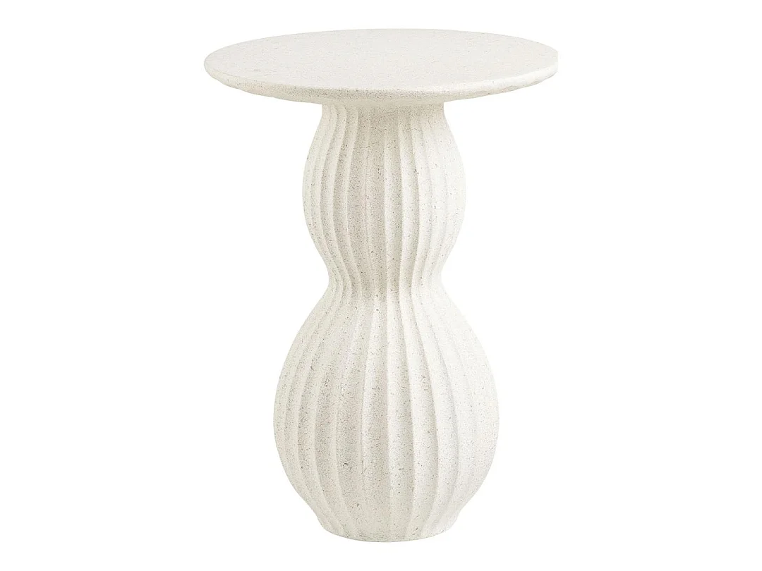 Irma salontafel bijzettafel Ø40cm wit.