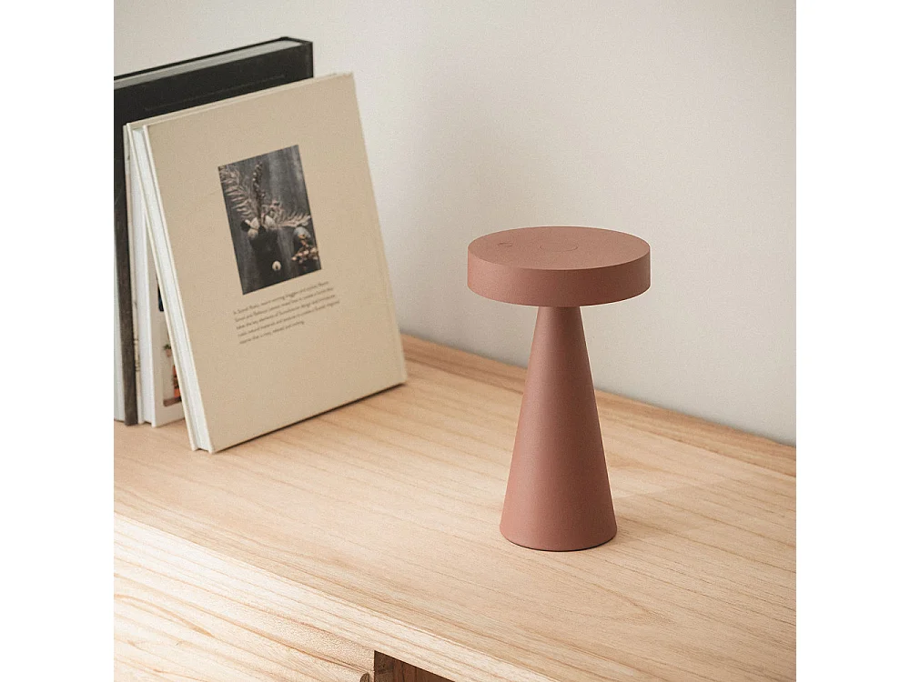 Nimo - Lampe à poser LED sans fil rechargeable - Terracotta