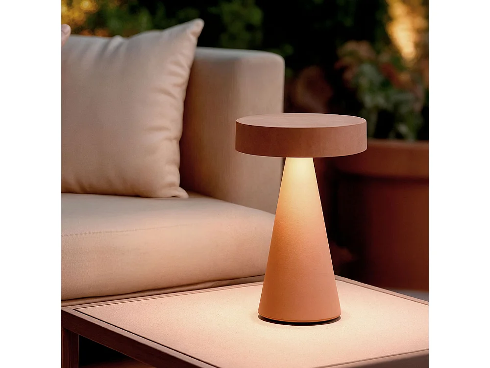 Nimo - Lampe à poser LED sans fil rechargeable - Terracotta