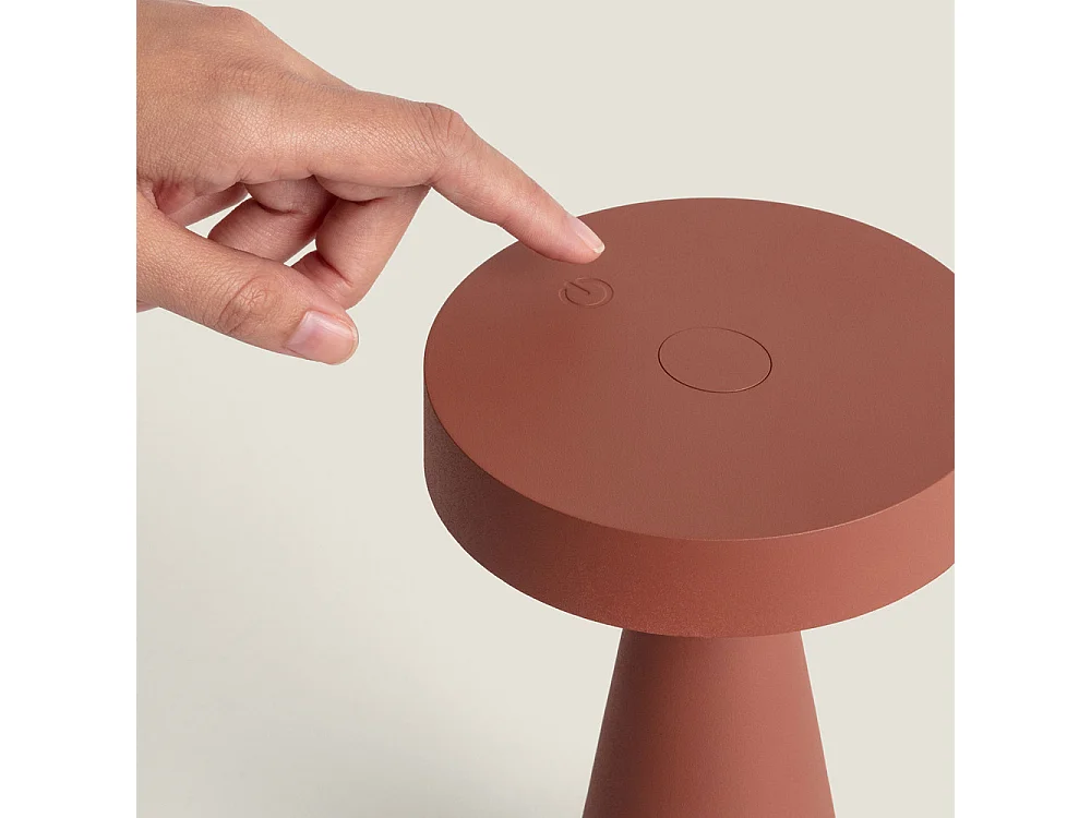 Nimo - Lampe à poser LED sans fil rechargeable - Terracotta
