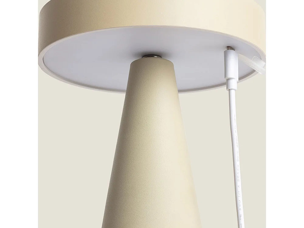 Nimo - Lampe à poser LED sans fil rechargeable - Beige