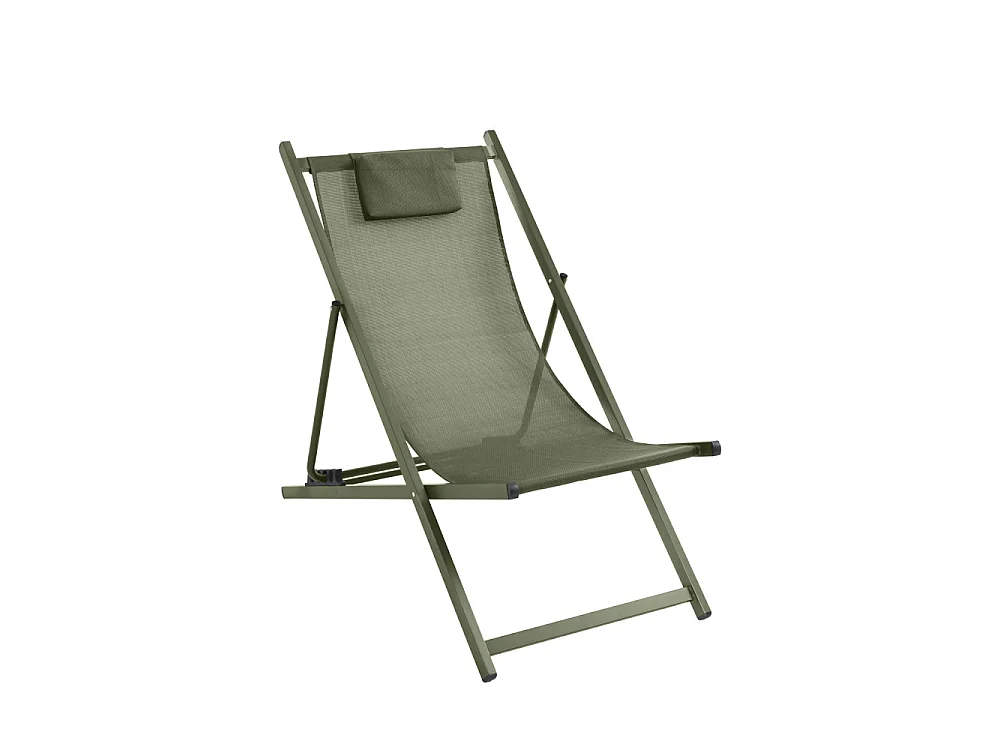 Brisa - Lot de 2 chiliennes en aluminium - Vert