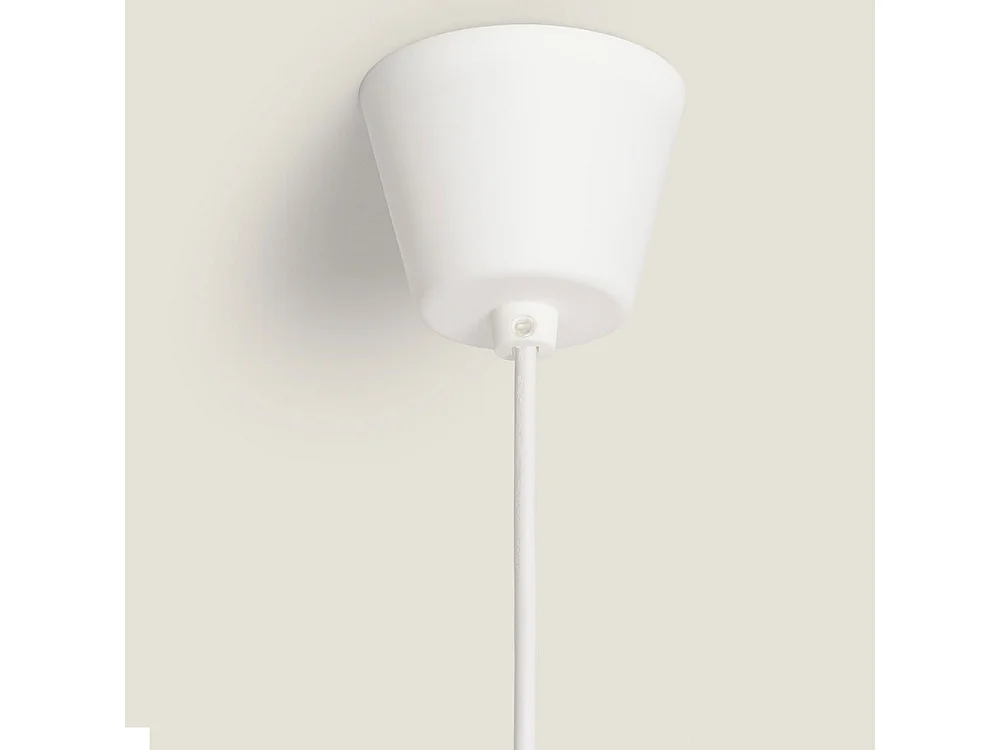 Kibo - Suspension ronde en papier ø40cm - Bois clair