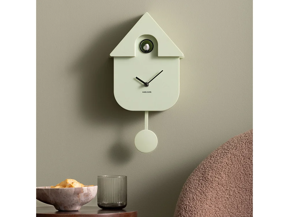 Modern Cuckoo - Horloge à pendule - Vert d'eau