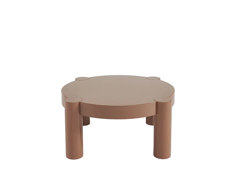 Mopi - Table basse ronde en bois laqué ø85cm