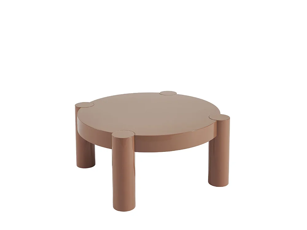 Mopi - Table basse ronde en bois laqué ø85cm