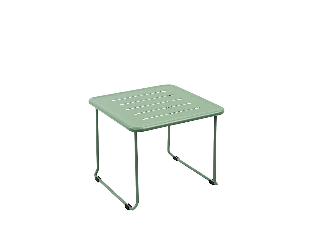 Solena - Salon de jardin 2 personnes en métal - Gris foncé