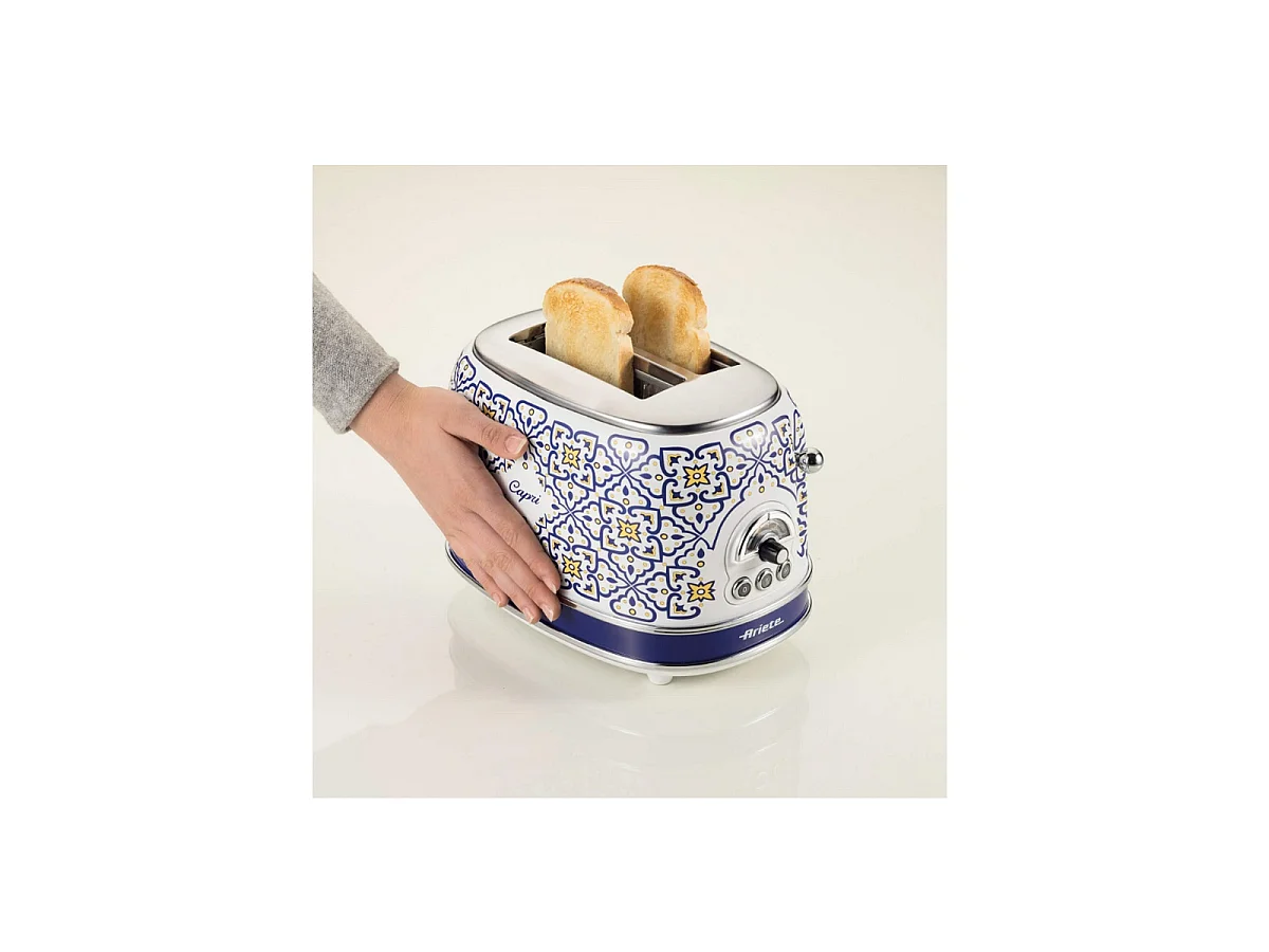 Tostadora Eléctrica Ariete Capri 155CAP 2 rebanadas 810W - Azul