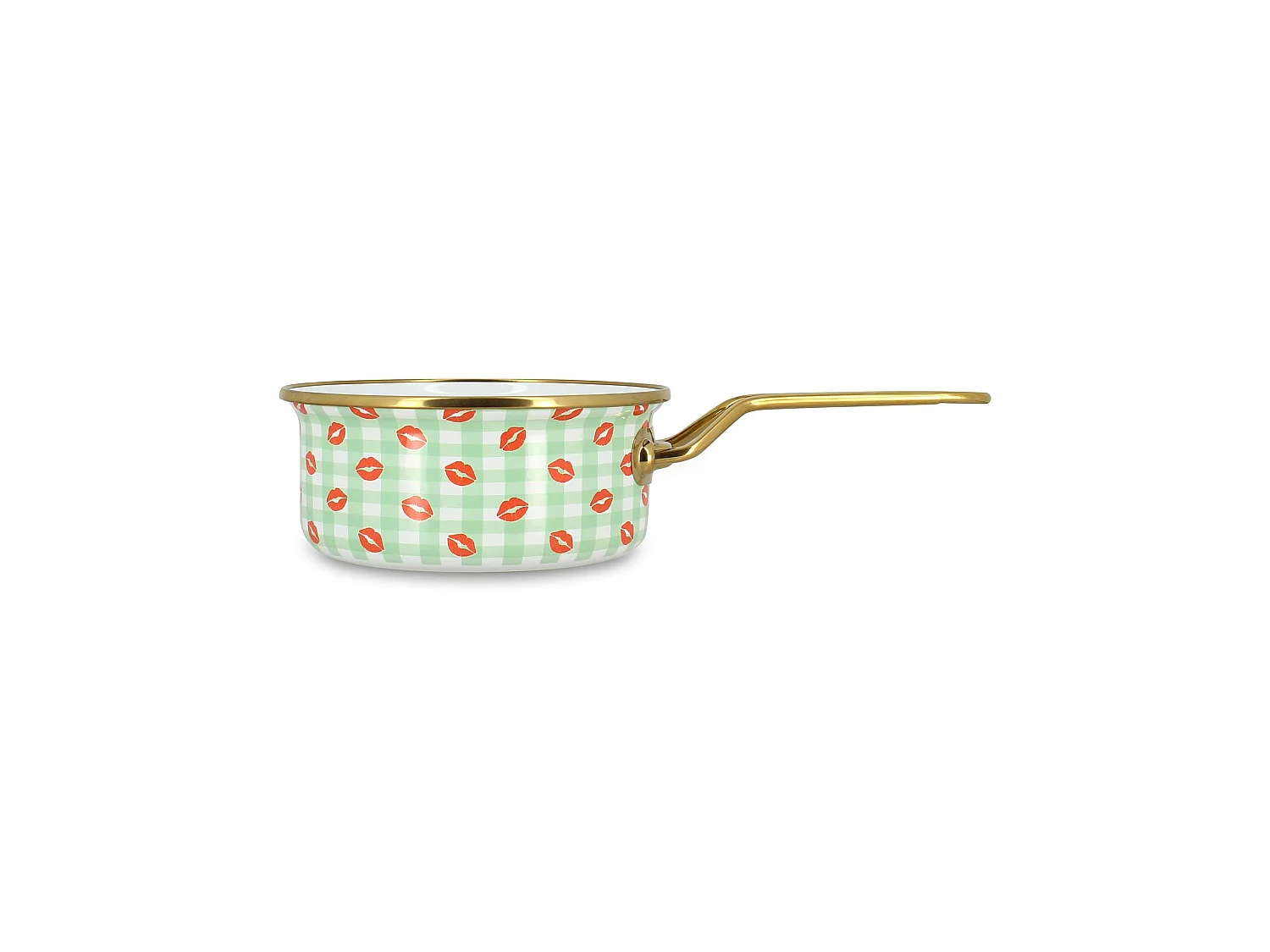 Menastyl - Casserole Vichy Bisous 18cm En Acier émaillé