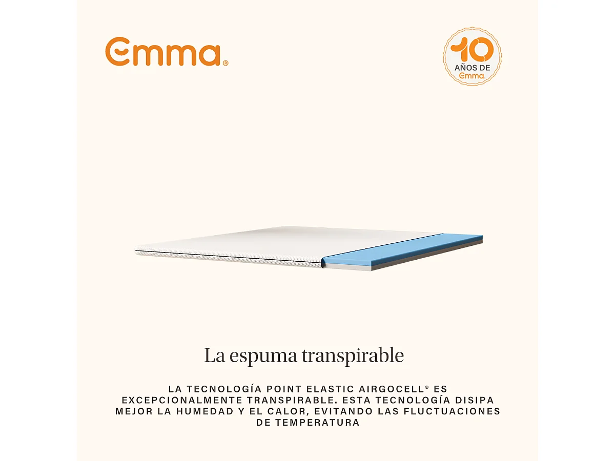 Emma - Surmatelas Emma Original  - 160 x 200 cm