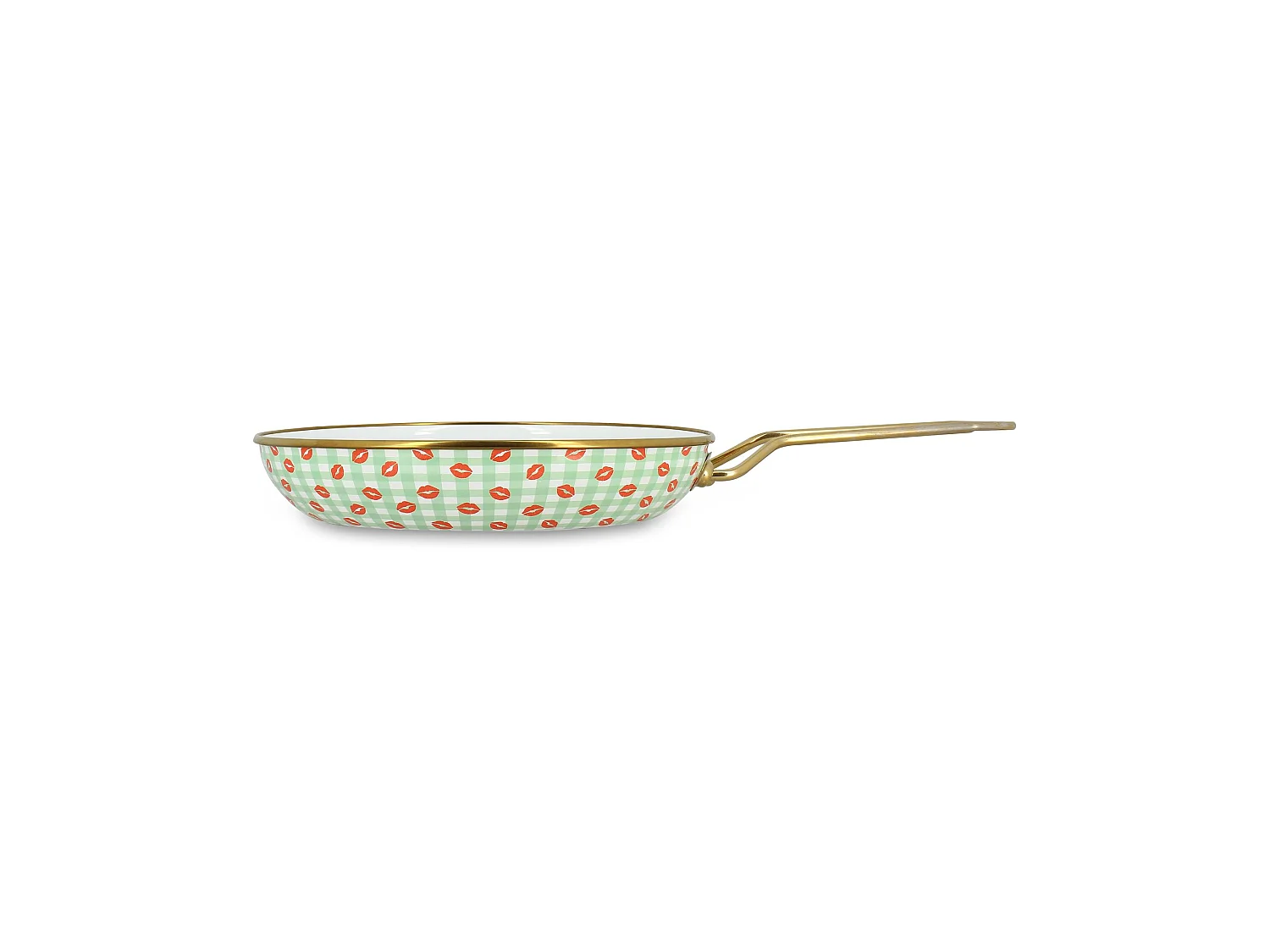 Menastyl - Poele Vichy Bisous 24cm En Acier émaillé
