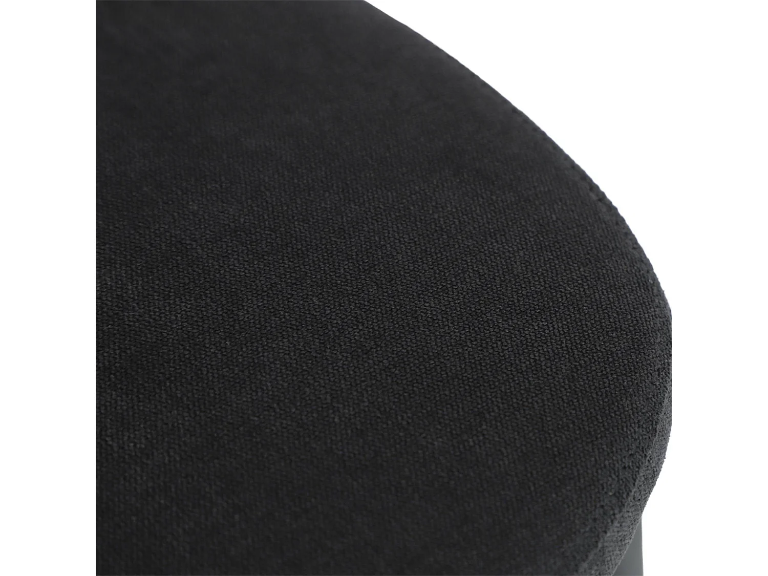 Silla vintage de metal y tela, set de 2 negro