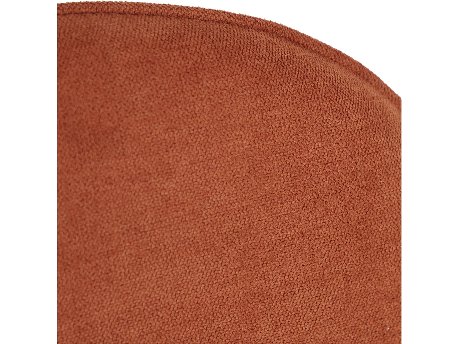 Silla vintage de metal y tela, set de 2 terracota