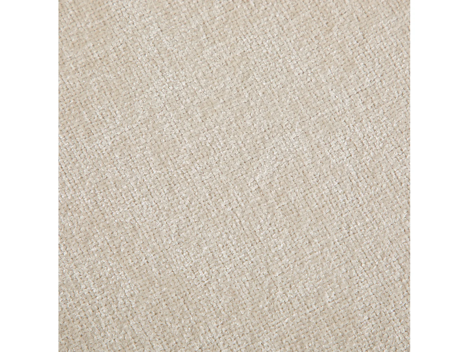 Set di 2 sedie da pranzo imbottite in ciniglia beige con gambe in legno massello