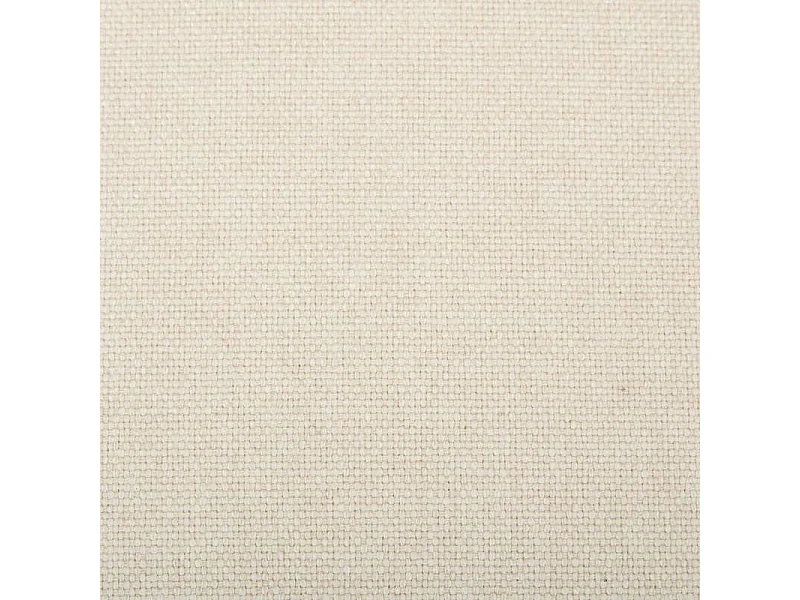 Set di 2 sedie da pranzo con schienale in rattan e lino beige