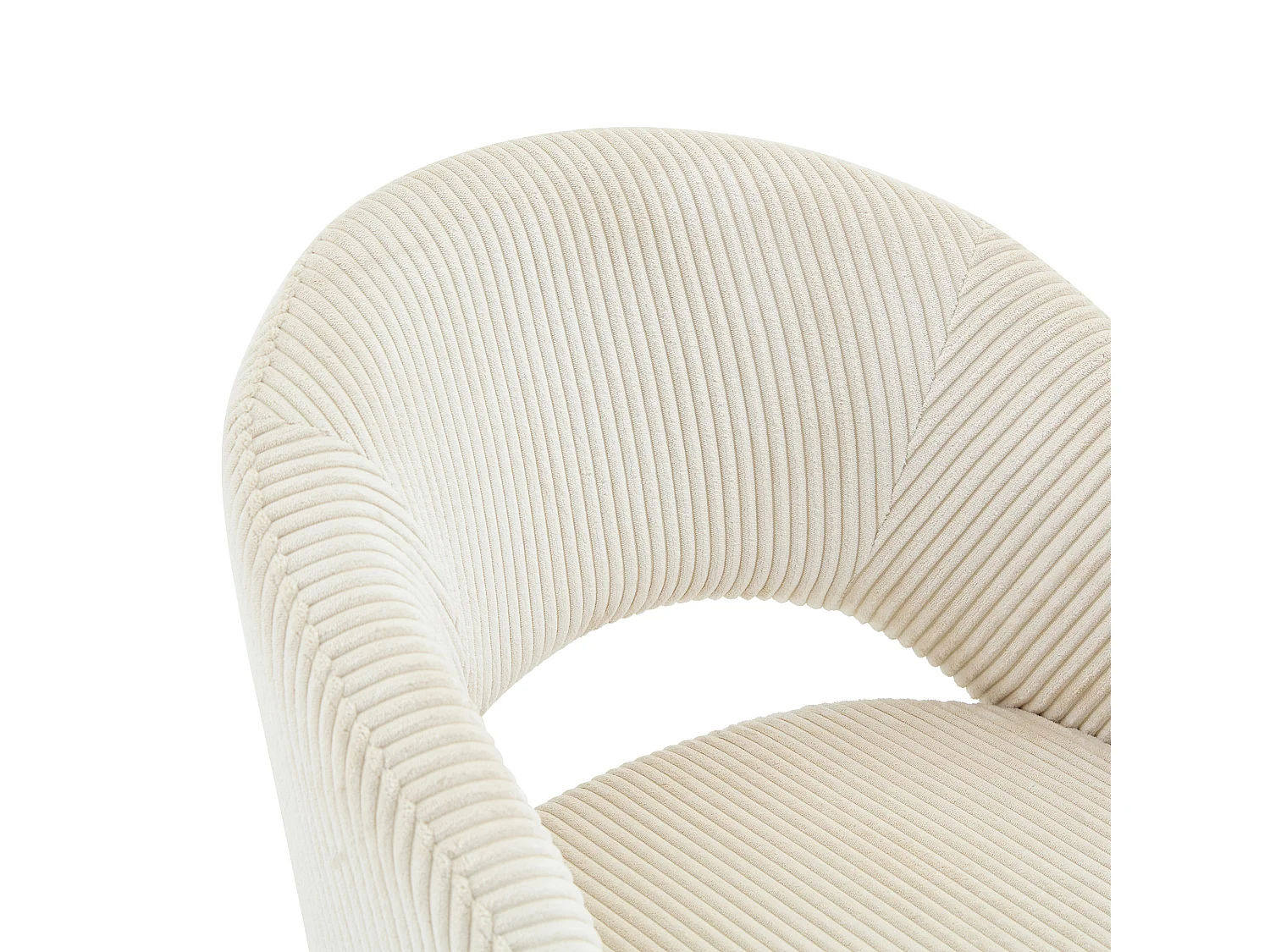 Lot de 2 chaises de salle à manger pivotantes en tissu blanc avec pieds en bois massif noyer