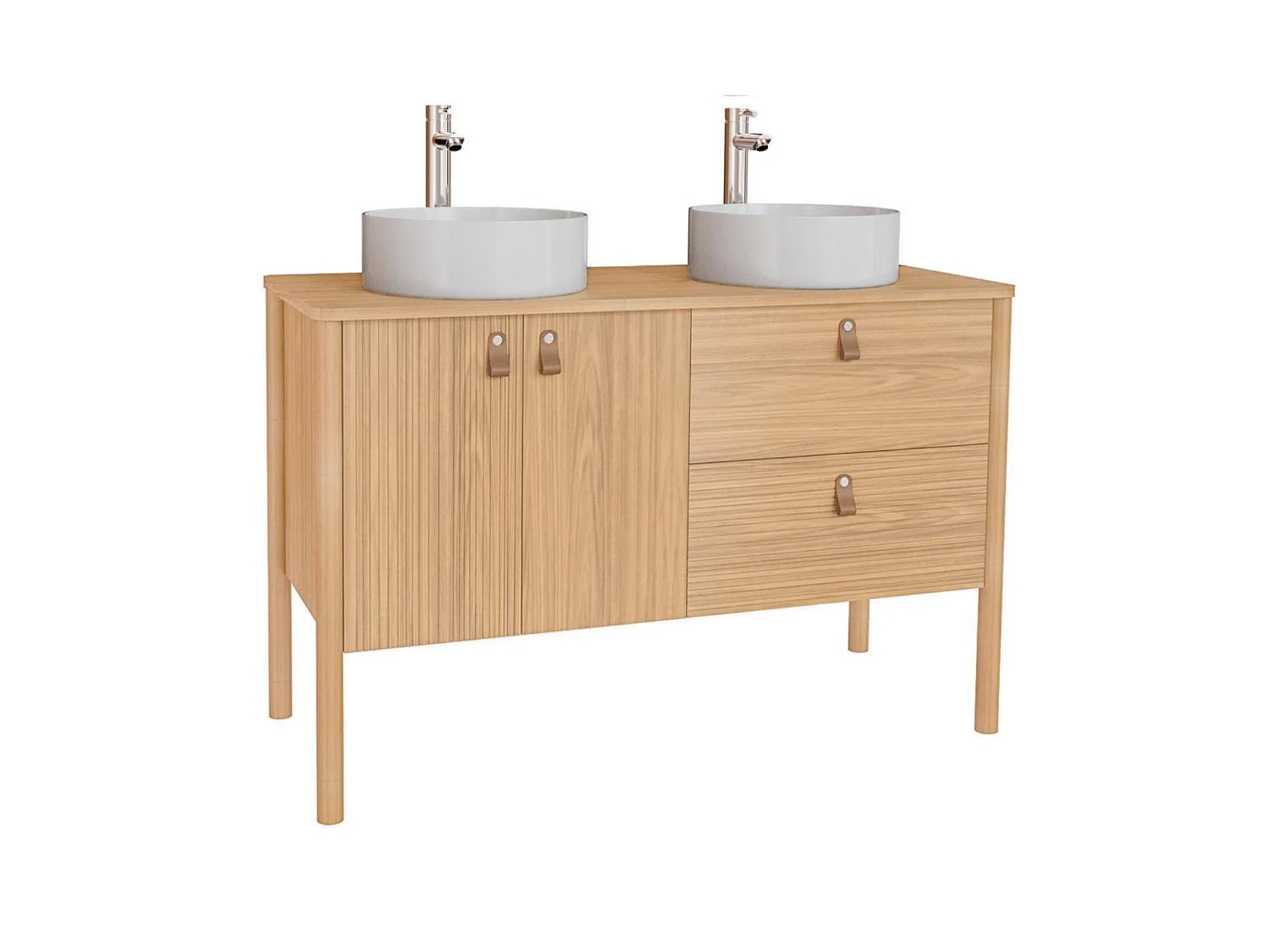 Mueble doble lavabo 120 cm con lavabos JOY