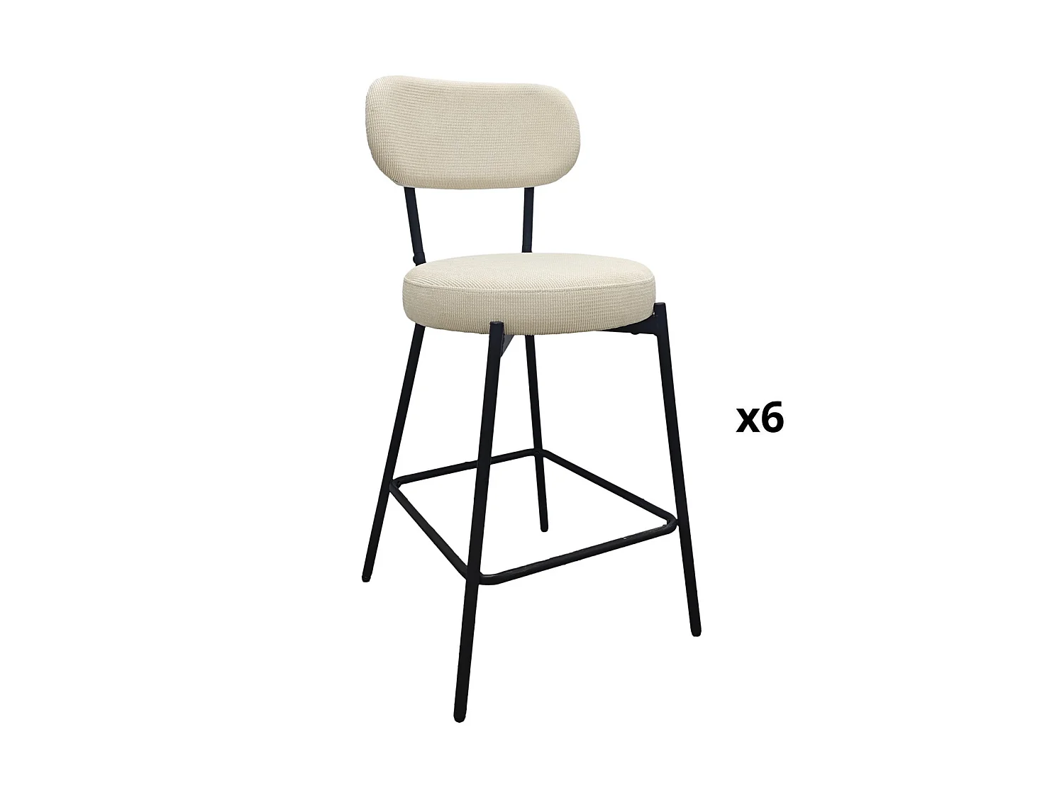 Hokery wyspa bar metal sztruks H65cm CELESTE