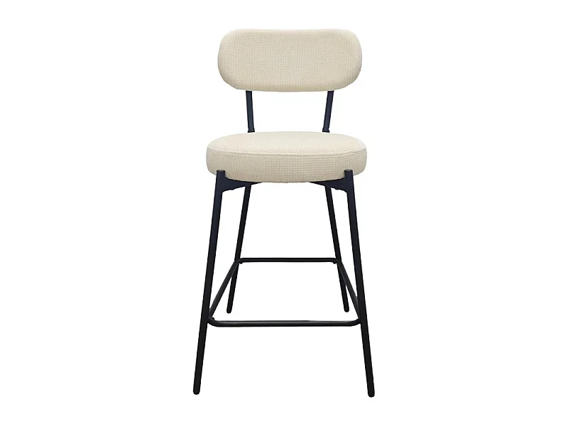 Cadeiras ilha bar metal tecido veludo H65cm CELESTE
