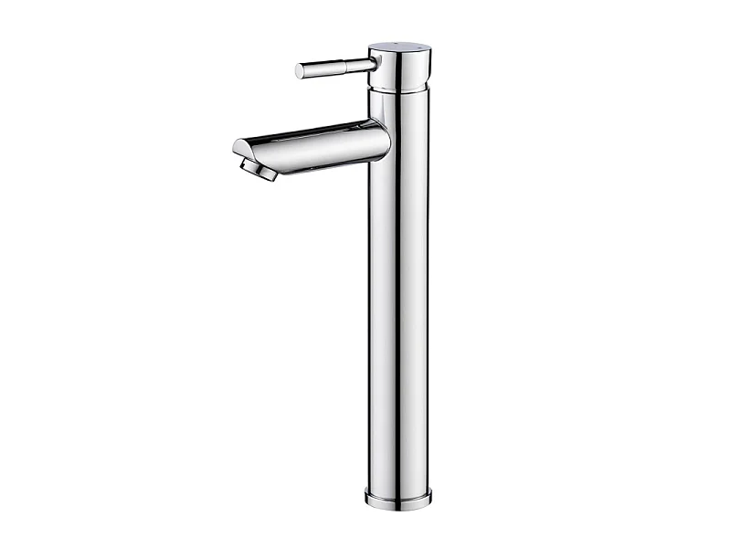 Wasmeubel eiken 80cm poten wit wastafel en kraan JOY
