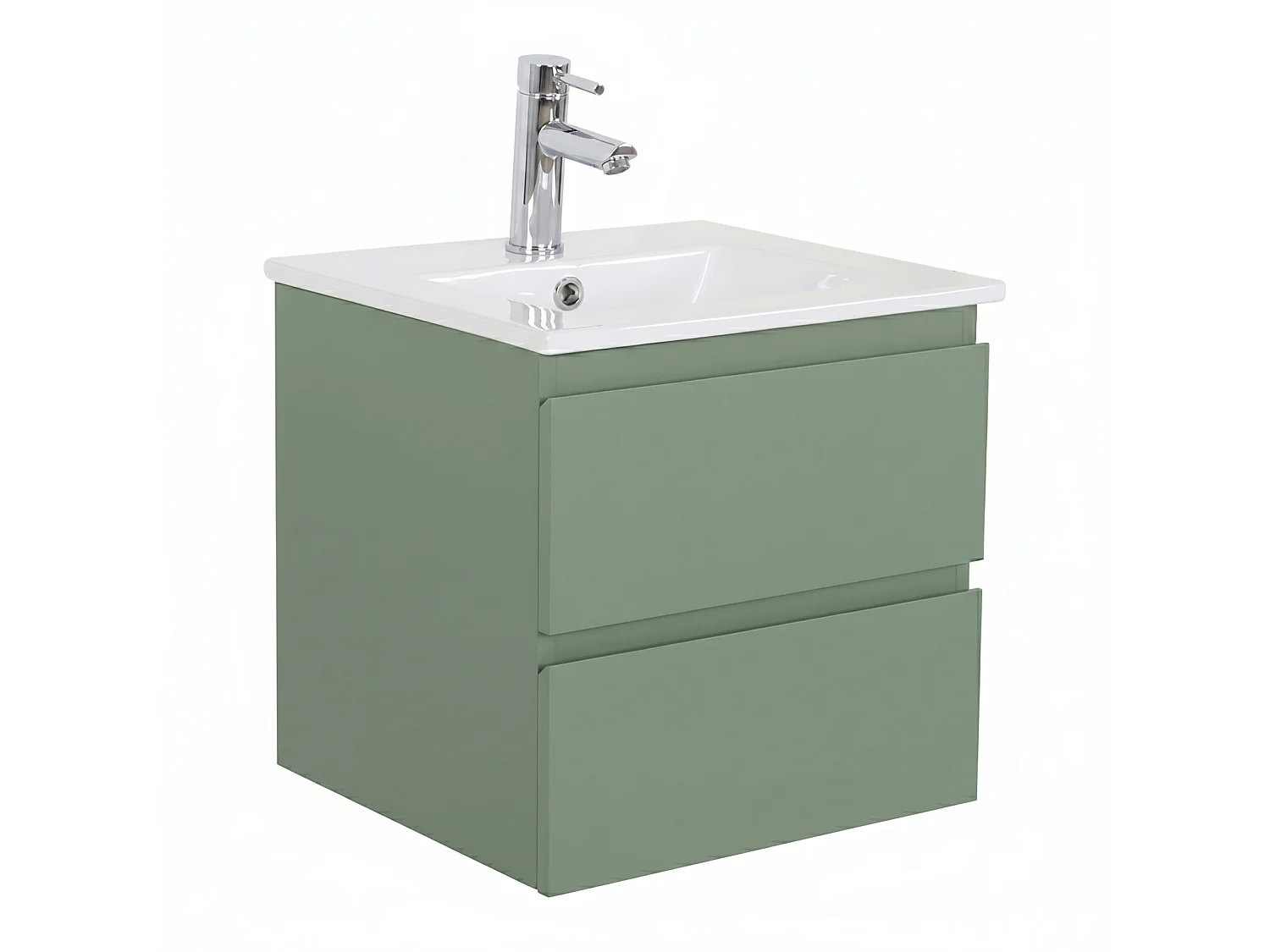 Waschtisch 45cm und verchromte Armatur SORRENTO