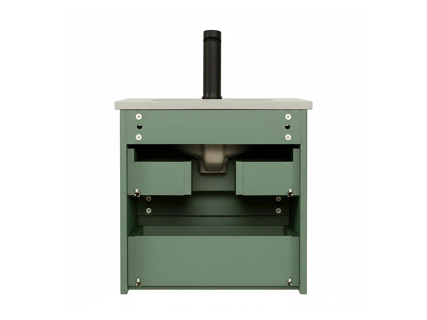 Waschtisch 45cm und verchromte Armatur SORRENTO