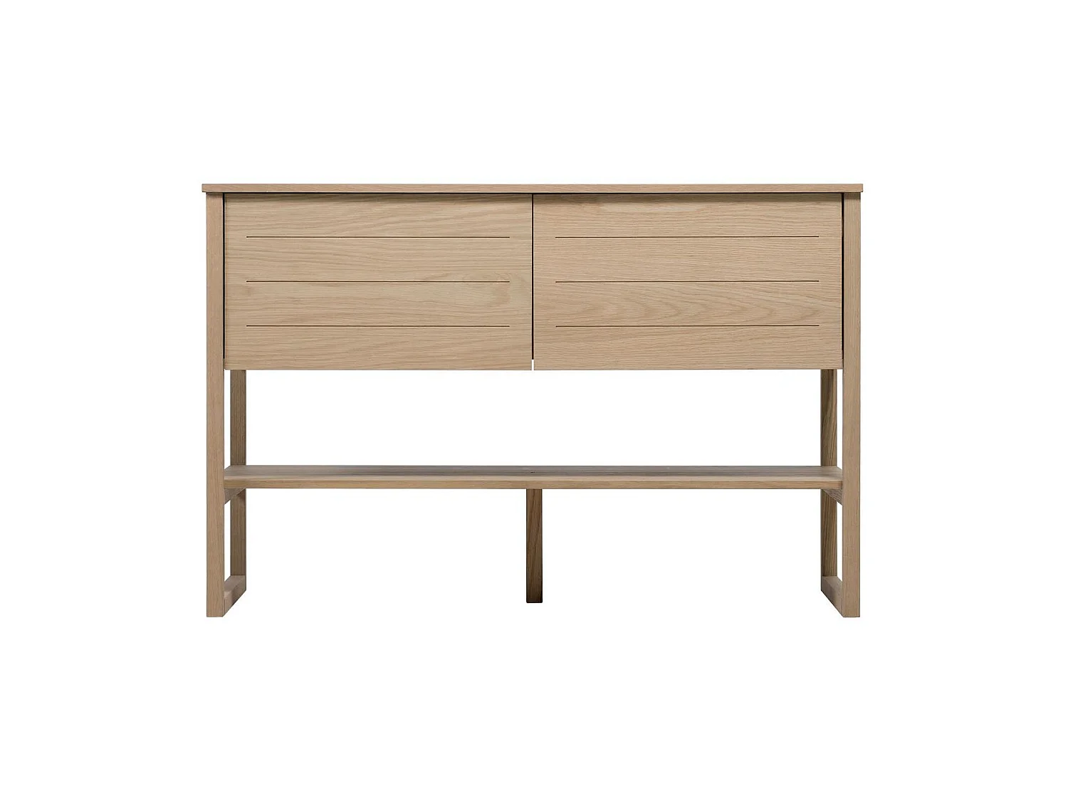 Mueble doble lavabo 120cm roble lavabos redondos blancos ATOLL