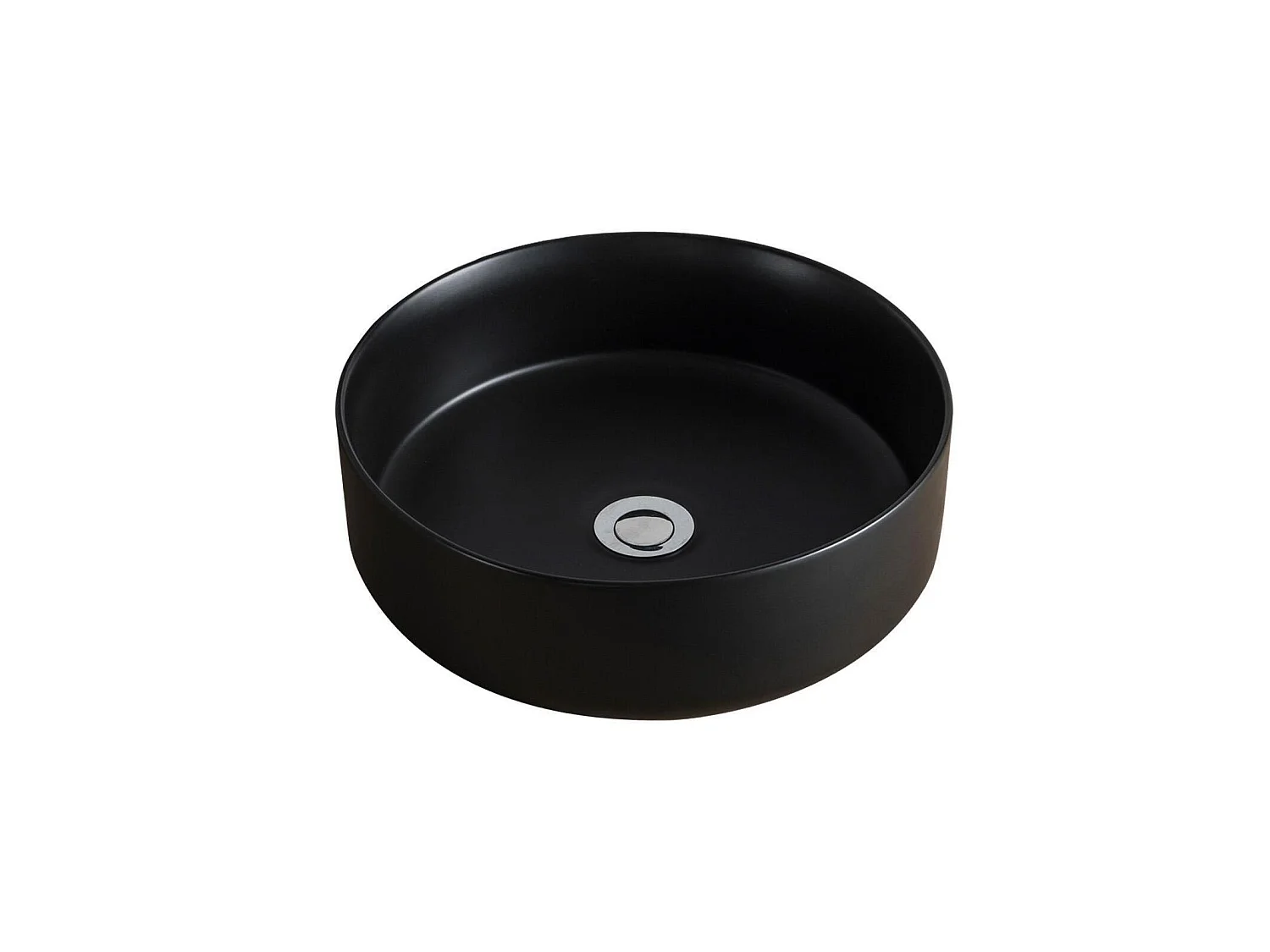 Badmeubel 70cm eiken waskom zwart kraan spiegel ATOLL