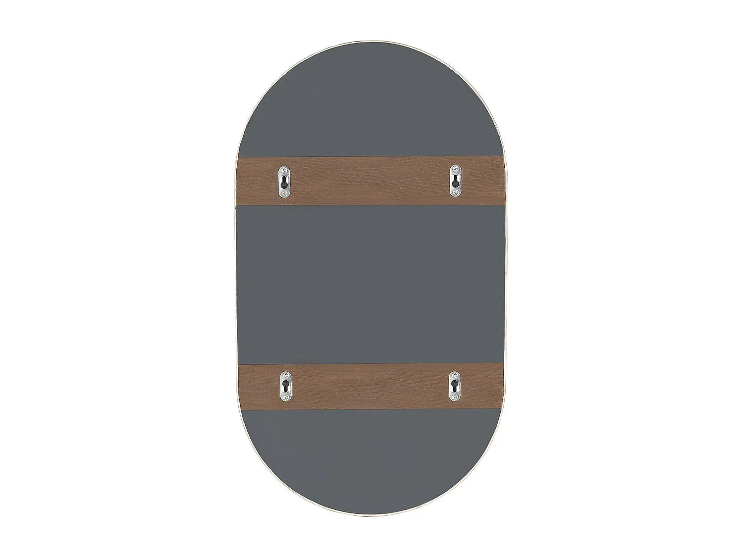 Wasmeubel eiken 80cm poten, wastafel, kraan en ovale spiegel JOY
