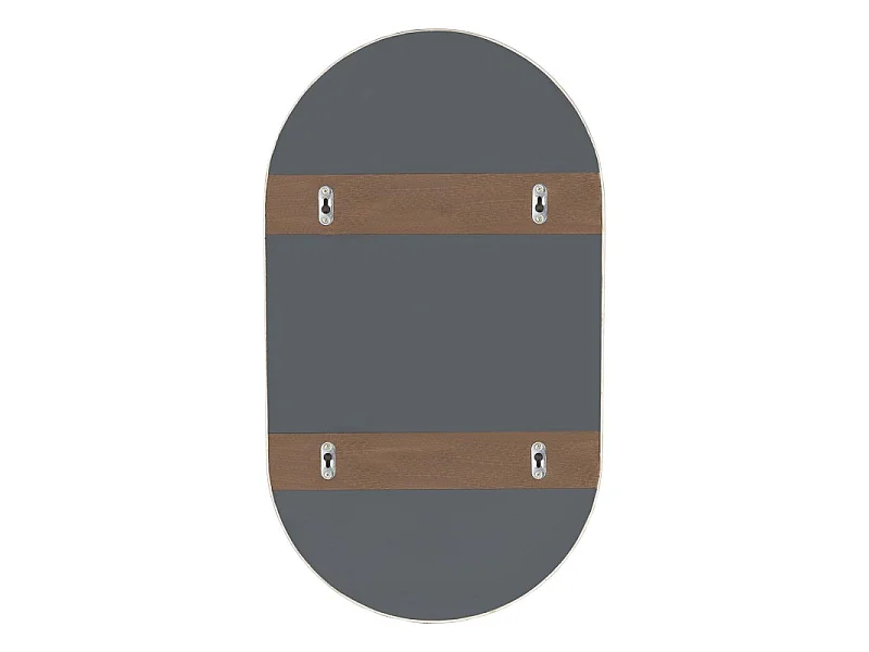 Wasmeubel eiken 80cm poten, wastafel, kraan en ovale spiegel JOY