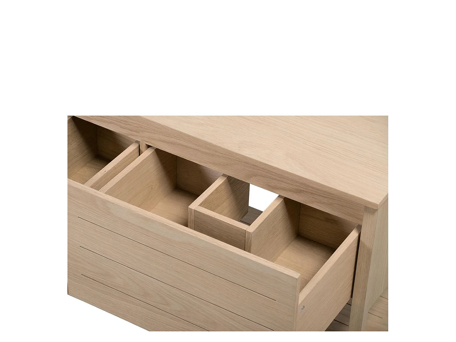 Meuble double 120cm chêne vasques noires robinets miroirs colonne ATOLL