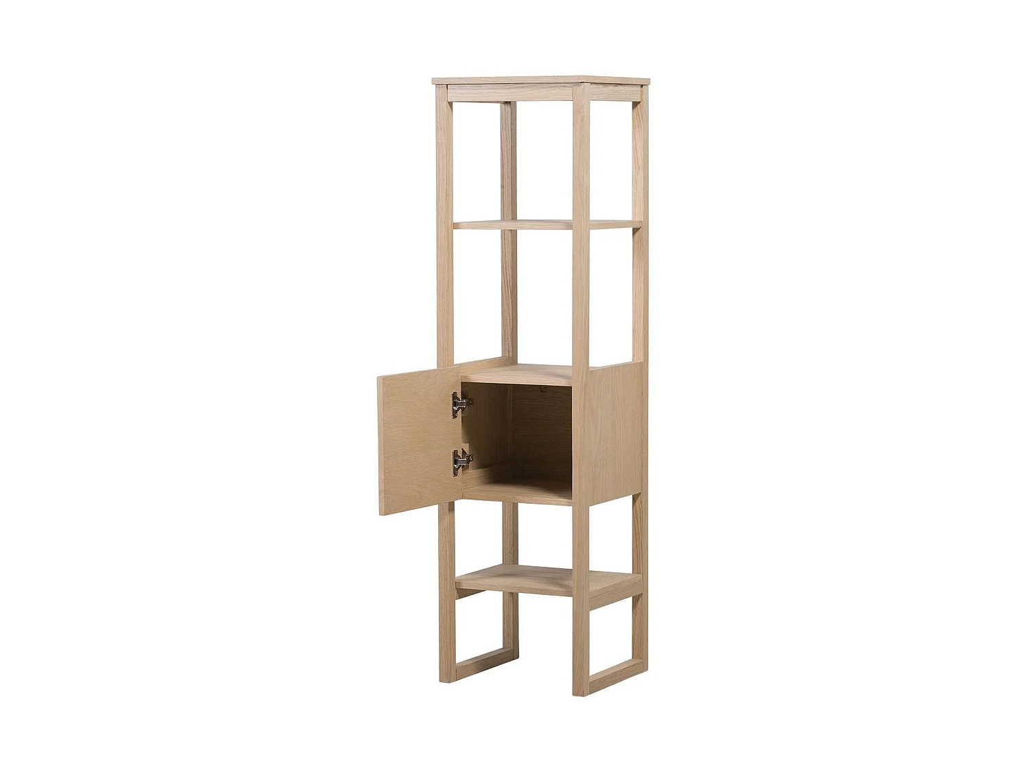 Meuble double 120cm chêne vasques noires robinets miroirs colonne ATOLL