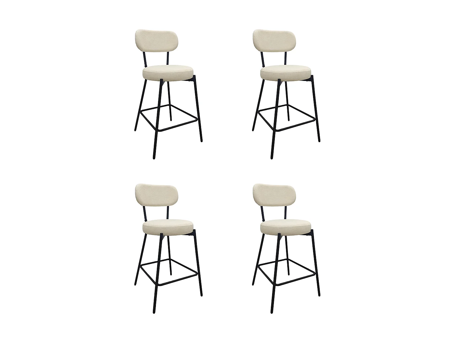 Hokery wyspa bar metal sztruks H65cm CELESTE