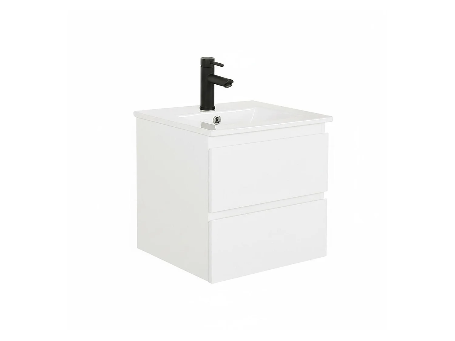 Mobile lavabo sospeso 45cm con piano ceramica SORRENTO