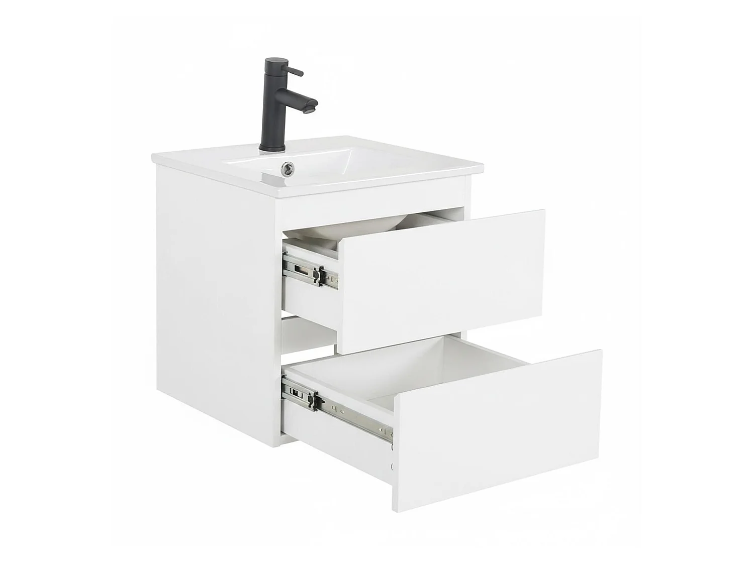 Mobile lavabo sospeso 45cm con piano ceramica SORRENTO
