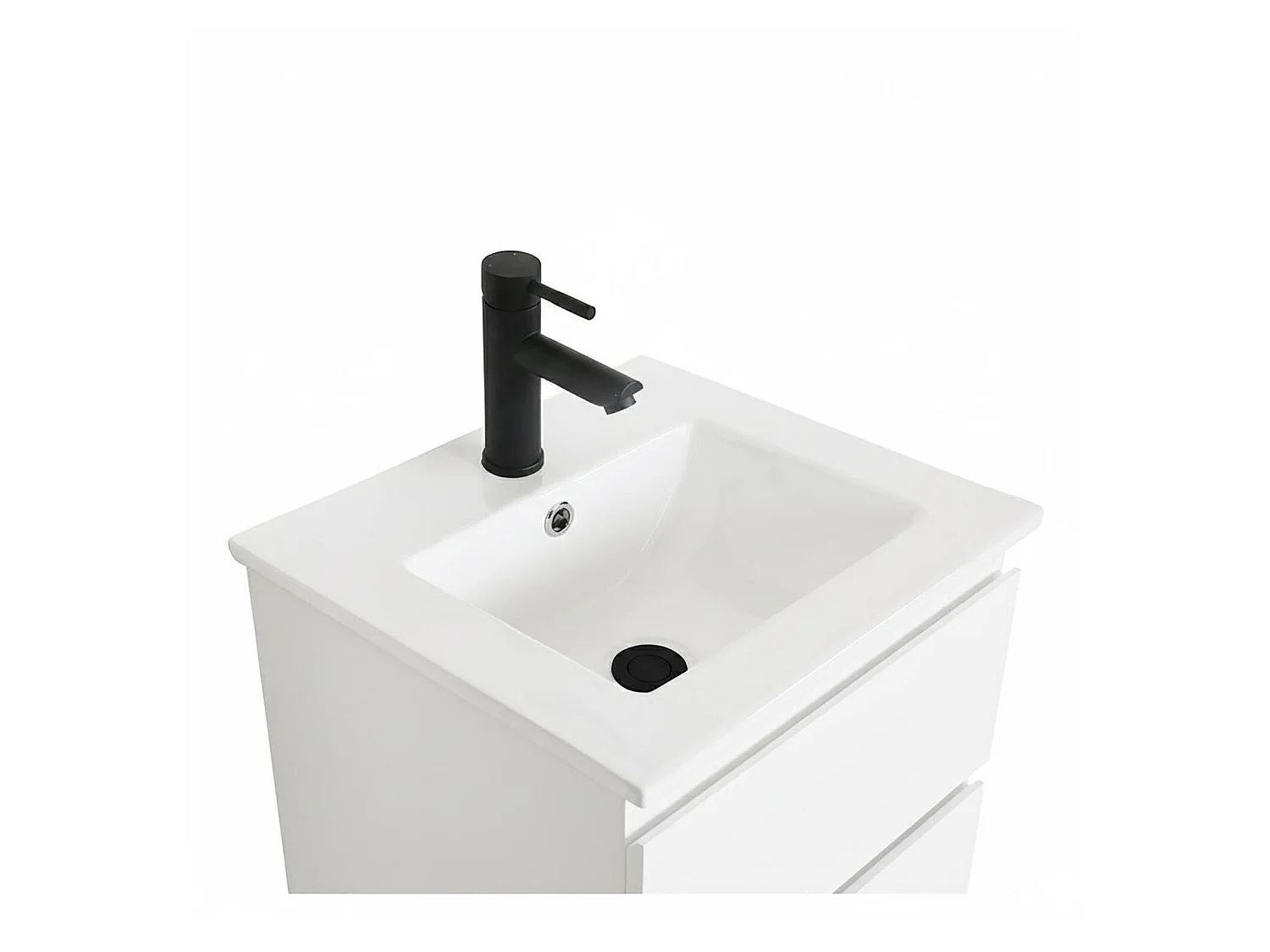 Mobile lavabo sospeso 45cm con piano ceramica SORRENTO