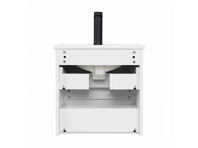 Meuble vasque SORRENTO suspendu 45cm avec plan céramique