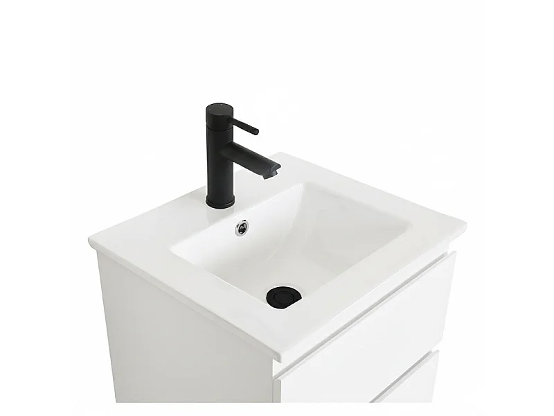 Meuble vasque SORRENTO suspendu 45cm avec plan céramique