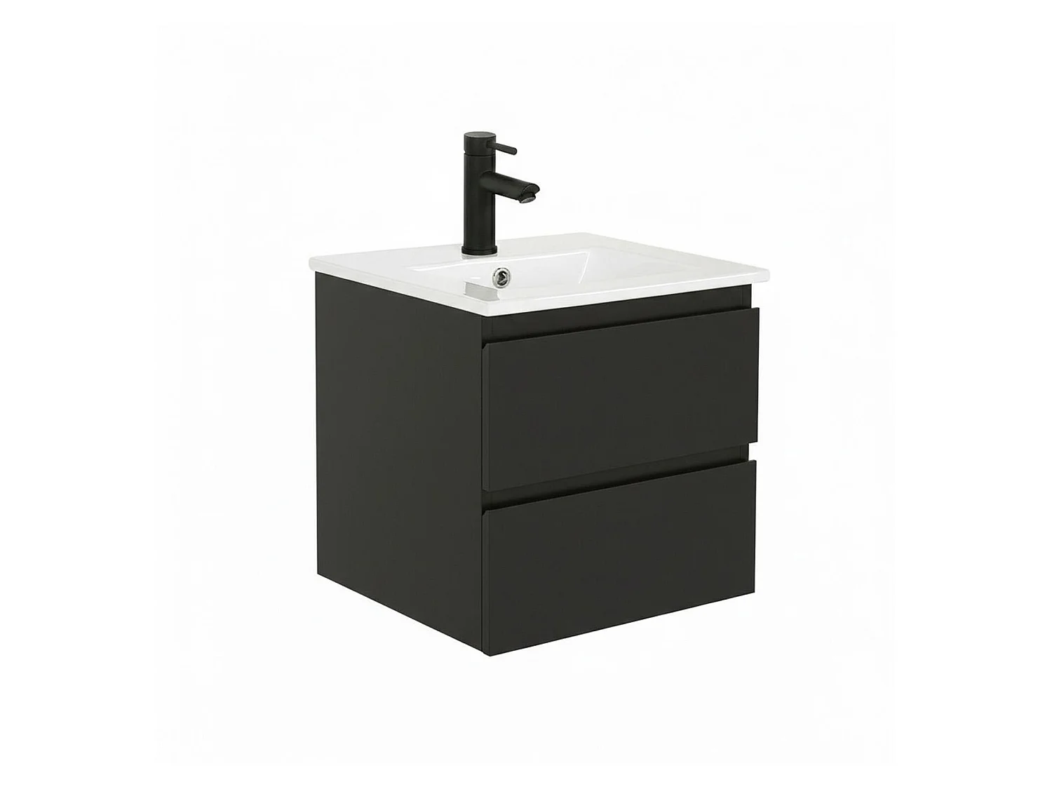 Mobile lavabo sospeso 45cm con piano ceramica SORRENTO