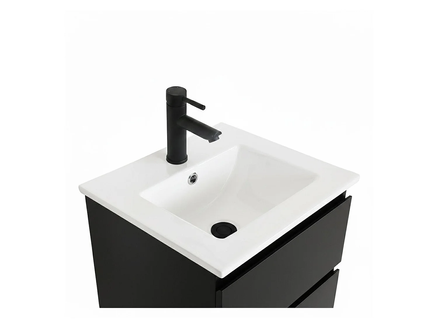 Mobile lavabo sospeso 45cm con piano ceramica SORRENTO