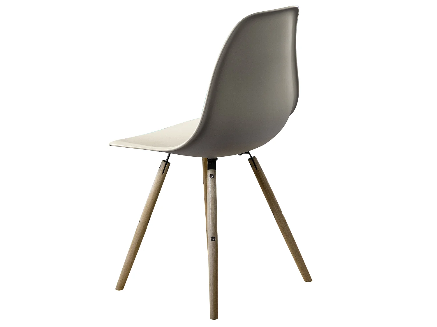 Chaise Stockholm Beige avec pieds en bois de hêtre