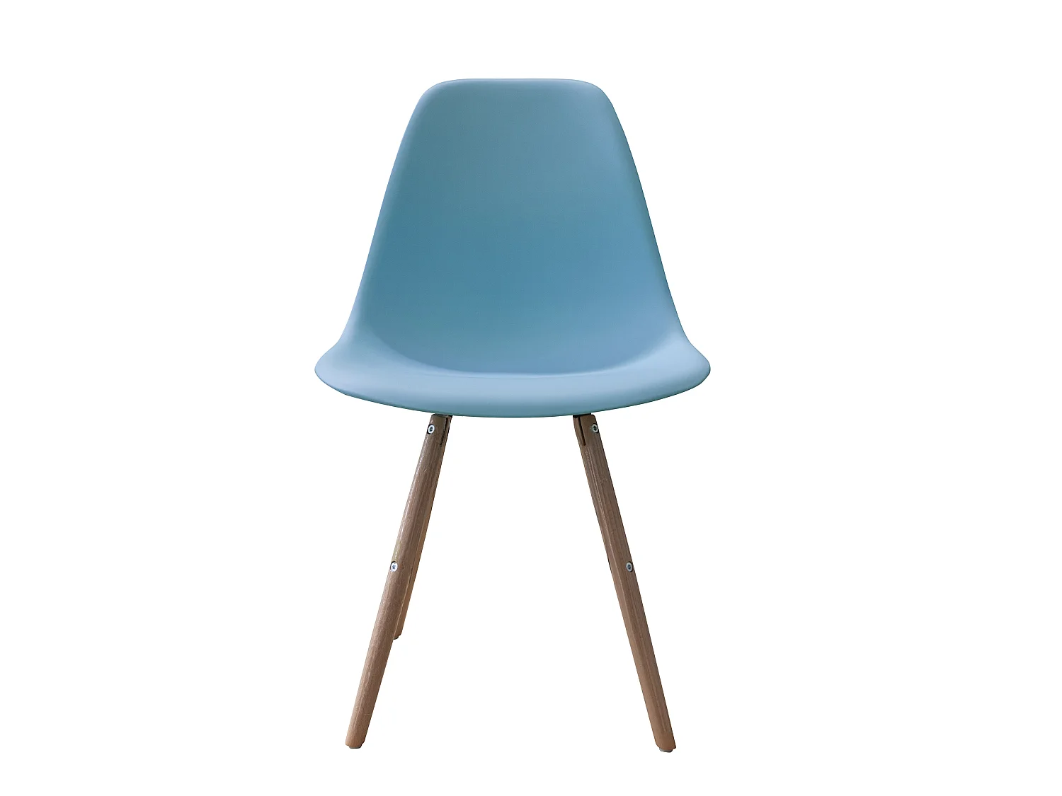 Chaise Stockholm Bleu avec pieds en bois de hêtre